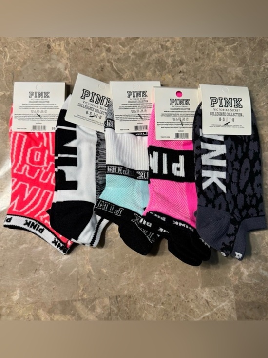 PINK Victoria's Secret Other - New Pink Victoria’s Secret Socks
With tags 
New Pink socks 
5 pairs included